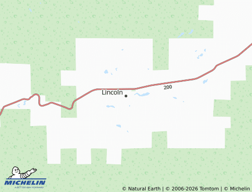 Carte MICHELIN Lincoln - ViaMichelin
