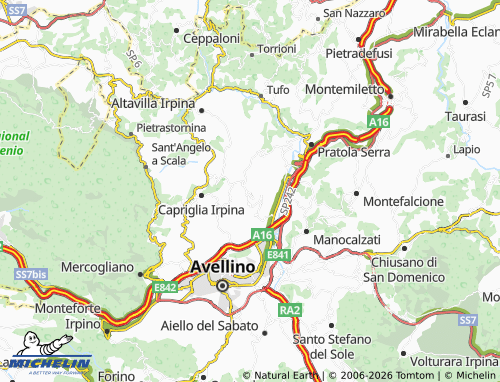 Mapa MICHELIN Montefredane - ViaMichelin