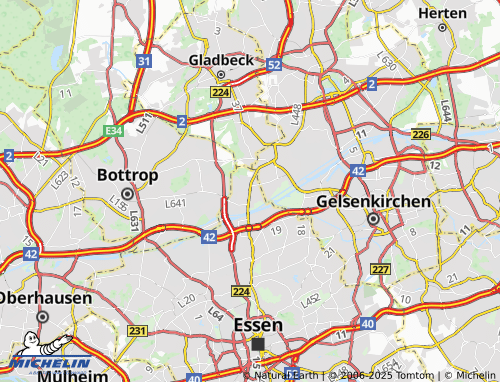 MICHELIN Karnap map - ViaMichelin