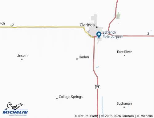 Carte MICHELIN Harlan - ViaMichelin