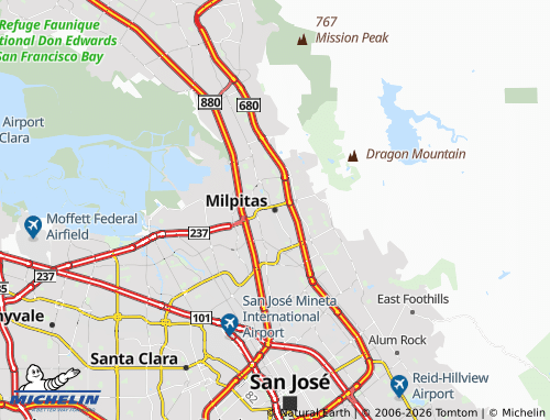 Mapa MICHELIN Milpitas - ViaMichelin