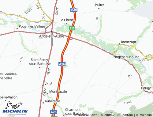 Mappa MICHELIN Mesnil-la-Comtesse - ViaMichelin