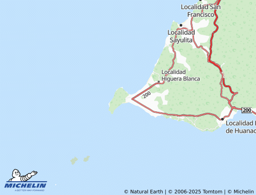 MICHELIN Localidad Fraccionamiento Emiliano Zapata, Punta de Mita map - ViaMichelin