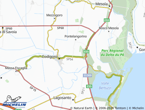 MICHELIN-Landkarte Ponte Maodino - ViaMichelin