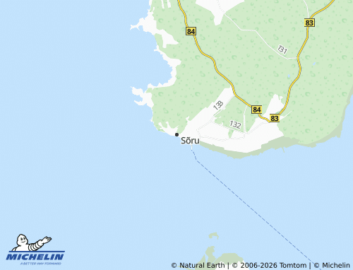 MICHELIN Sõru map - ViaMichelin