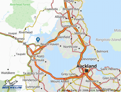 Mapa MICHELIN Beach Haven - ViaMichelin
