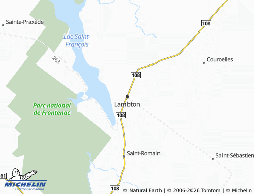 Carte MICHELIN Lambton - ViaMichelin