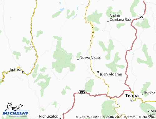 MICHELIN Nuevo Nicapa map - ViaMichelin