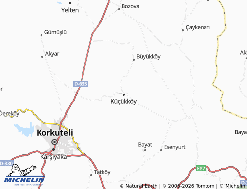 MICHELIN Küçükköy map - ViaMichelin