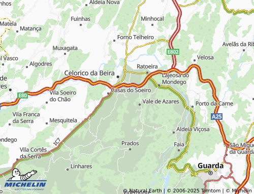 MICHELIN Aldeia da Serra map - ViaMichelin