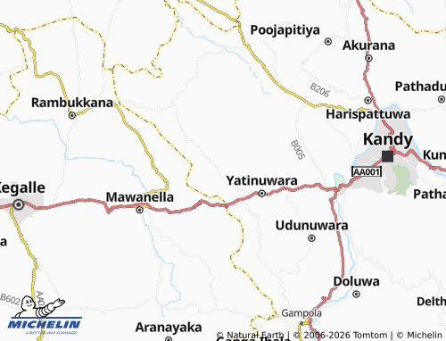 MICHELIN Udarathmeewala map - ViaMichelin