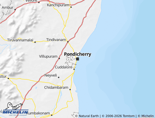Mappa MICHELIN Puducherry - ViaMichelin