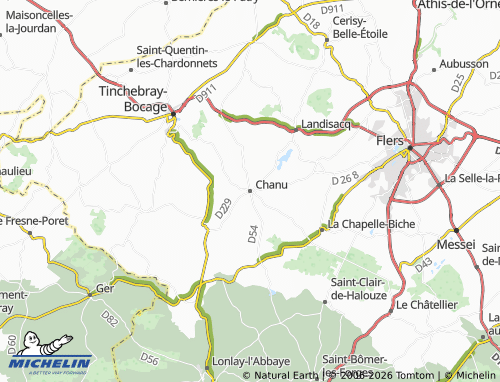 MICHELIN Chanu map - ViaMichelin