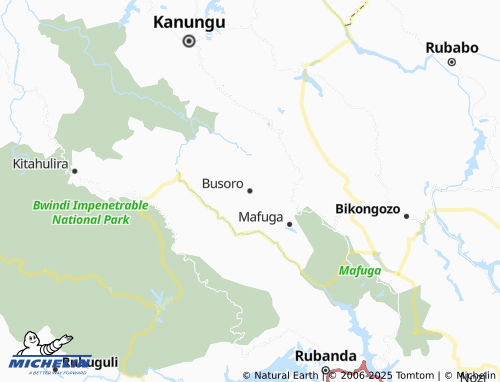 MICHELIN Busoro map - ViaMichelin
