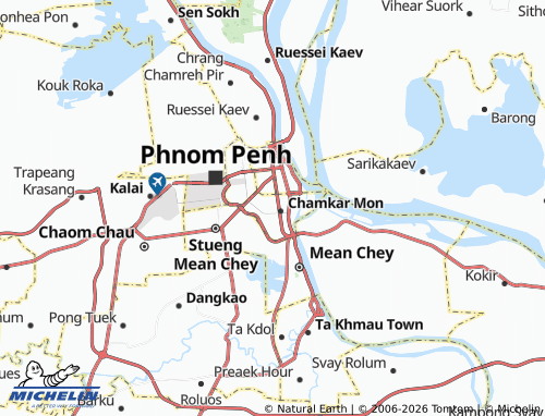 MICHELIN Boeng Keng kang Bei map - ViaMichelin