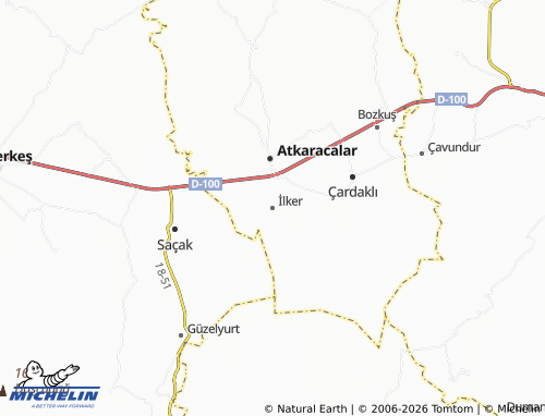 MICHELIN İlker map - ViaMichelin