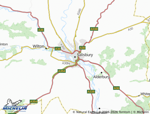 MICHELIN Salisbury map - ViaMichelin