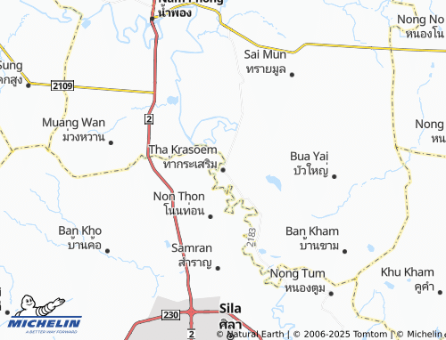 MICHELIN Tha Krasoem map - ViaMichelin