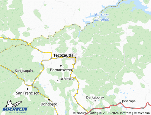 Kaart MICHELIN Tecozautla - ViaMichelin