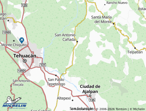 Mappa MICHELIN San Esteban Necoxcalco - ViaMichelin