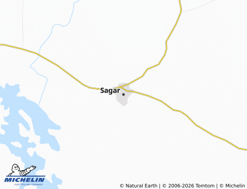 MICHELIN Sagar map - ViaMichelin