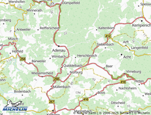MICHELIN Herschbroich map - ViaMichelin
