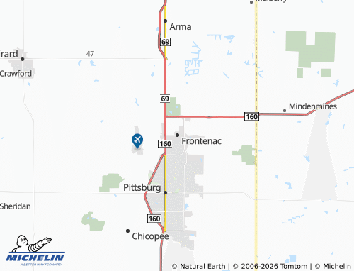 Carte MICHELIN Frontenac - ViaMichelin