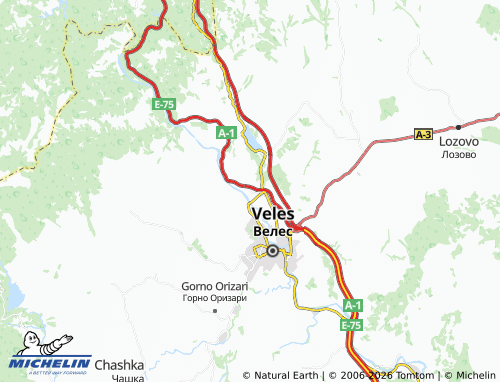MICHELIN Bashino Selo map - ViaMichelin