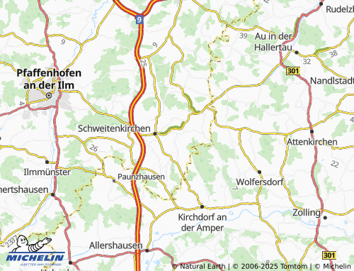 MICHELIN Preinersdorf map - ViaMichelin