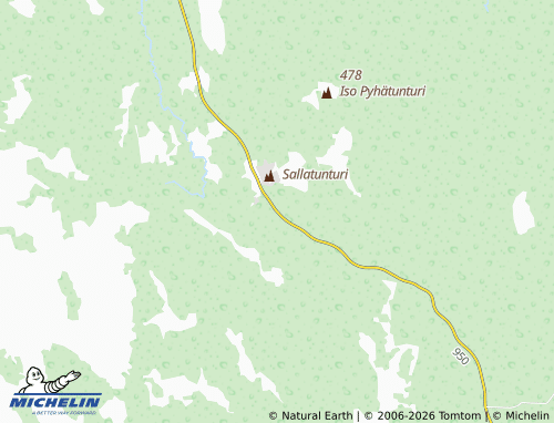 Kaart MICHELIN Sallatunturi - ViaMichelin