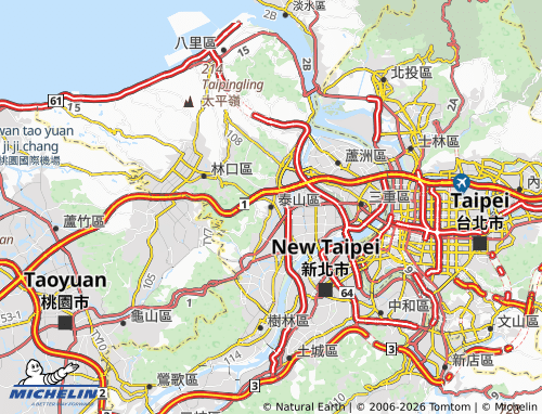 MICHELIN Taishan District map - ViaMichelin