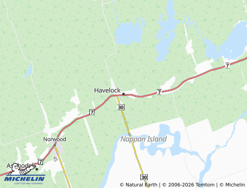 Mappa MICHELIN Havelock - ViaMichelin