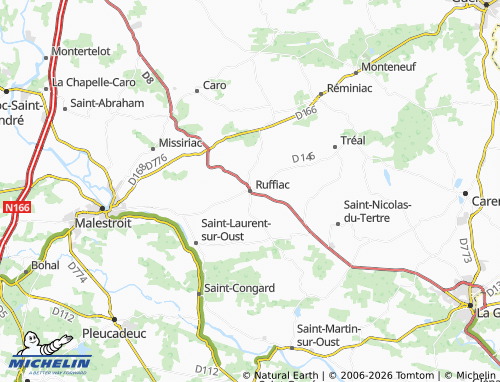 MICHELIN Ruffiac map - ViaMichelin