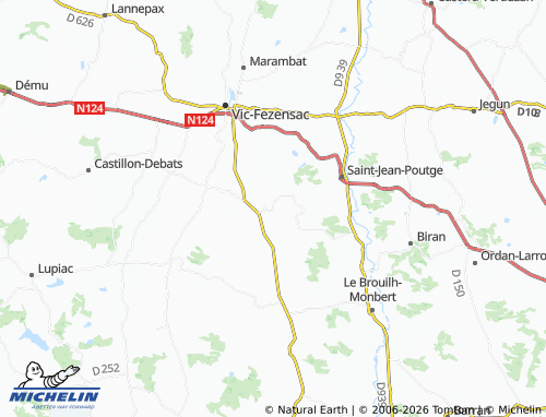 Mapa MICHELIN Caillavet - ViaMichelin