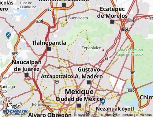 MICHELIN-Landkarte Benito Juárez - ViaMichelin