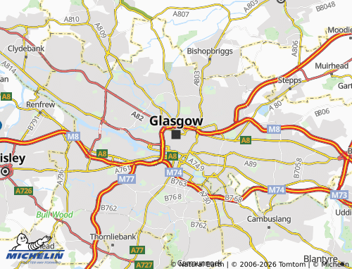 Carte MICHELIN Glasgow - ViaMichelin
