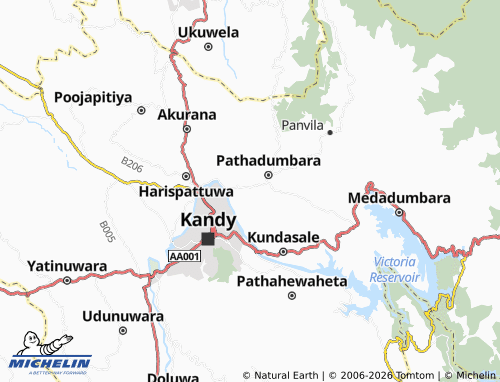 Mappa MICHELIN Udagunnepana North - ViaMichelin