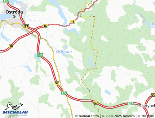 MICHELIN Ostrowin map - ViaMichelin