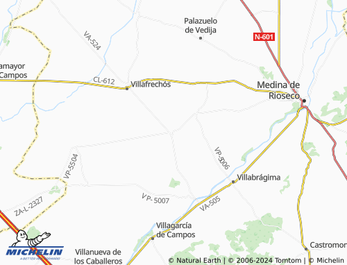 MICHELIN Morales de Campos map - ViaMichelin