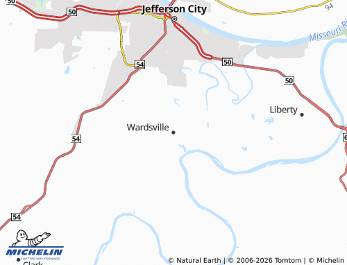 Mapa MICHELIN Wardsville - ViaMichelin
