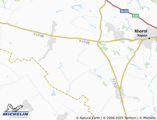 MICHELIN Dubove map - ViaMichelin