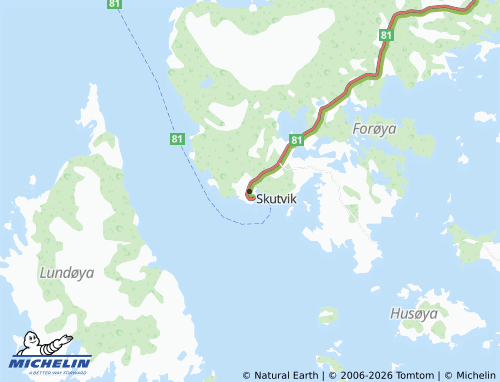 Mappa MICHELIN Skutvik - ViaMichelin