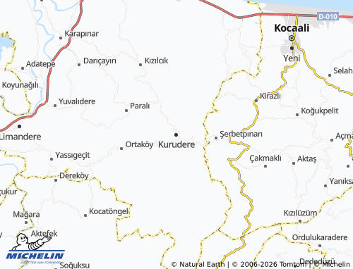 Mapa MICHELIN Kurudere - ViaMichelin