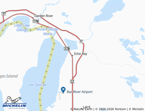 MICHELIN Echo Bay map - ViaMichelin