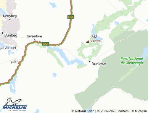 Mappa MICHELIN Moneymore - ViaMichelin
