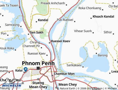 MICHELIN Kaoh Oknha Tei map - ViaMichelin