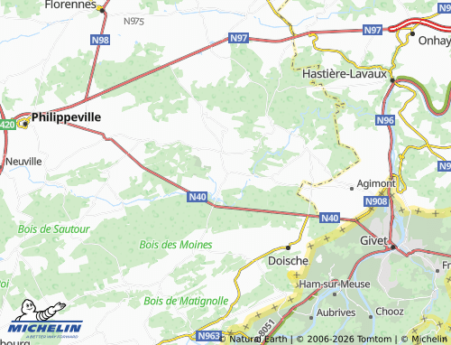 MICHELIN Romedenne map - ViaMichelin