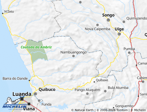 Carte MICHELIN Nambuangongo - ViaMichelin