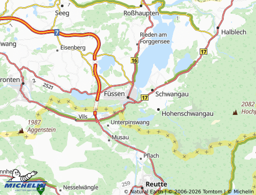 Mappa MICHELIN Fussen - ViaMichelin