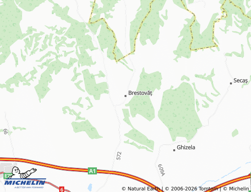 MICHELIN Brestovăț map - ViaMichelin